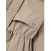 imageBellivera Womens Plus Size Parka Jacket Long Winter Warm Hooded Zipper CoatBeige