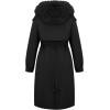 imageBellivera Womens Plus Size Parka Jacket Long Winter Warm Hooded Zipper CoatBlack Parka