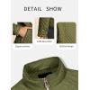 imageBellivera Womens Stand Collar Lightweight Quilted Puffer Jacket Padded Zip Coat for Spring and WinterGreen