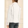 imageBellivera Womens Stand Collar Lightweight Quilted Puffer Jacket Padded Zip Coat for Spring and WinterWhite