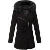 Black With Collar Coat