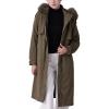 imageBellivera Womens Plus Size Parka Jacket Long Winter Warm Hooded Zipper CoatArmygreen