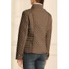 imageBellivera Womens Stand Collar Lightweight Quilted Puffer Jacket Padded Zip Coat for Spring and WinterBrown