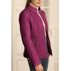 imageBellivera Womens Stand Collar Lightweight Quilted Puffer Jacket Padded Zip Coat for Spring and WinterRed