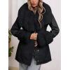 imageBellivera Women Faux Leather Jacket Winter Long Sleeve Zip Belt Coat with Fur CollarBlack Jacket