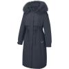 imageBellivera Womens Plus Size Parka Jacket Long Winter Warm Hooded Zipper CoatDblue Parka