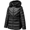 imageGeschallino Women Winter Coats Plus Size Puffer Jacket Thicken Quilted Hooded OuterwearBlack