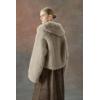 imageBellivera Womens Faux Fur Leather Jacket Fleece Cropped Warm Fluffy Coat Soft Zip OuterwearLight Beige