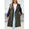 imageBellivera Womens Trench Coat Long Loose Jacket Spring Fall Overcoat with BeltArmygreen Coat