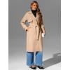 imageBellivera Womens Trench Coat Long Loose Jacket Spring Fall Overcoat with BeltBeigecamel