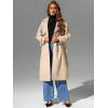 imageBellivera Womens Trench Coat Long Loose Jacket Spring Fall Overcoat with BeltBeigecamel