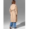 imageBellivera Womens Trench Coat Long Loose Jacket Spring Fall Overcoat with BeltBeigecamel