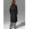 imageBellivera Womens Trench Coat Long Loose Jacket Spring Fall Overcoat with BeltBlack