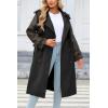 imageBellivera Womens Trench Coat Long Loose Jacket Spring Fall Overcoat with BeltBlack Coat