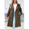 imageBellivera Womens Trench Coat Long Loose Jacket Spring Fall Overcoat with BeltCoffee Coat