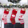 imageBellivera 18quot Christmas Stockings Set of 3 Large Size Knitted Hanging Stocking Ornament for Xmas Holiday Party Decorations