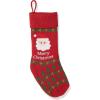 imageBellivera 18quot Christmas Stockings Set of 3 Large Size Knitted Hanging Stocking Ornament for Xmas Holiday Party Decorations