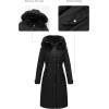 imageBellivera Womens Plus Size Parka Jacket Long Winter Warm Hooded Zipper CoatBlack Coat