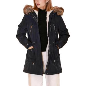 imageBellivera Womens Parka Coat 3 in 1 Winter Warm Fleece Lined Anoraks Thicken Hooded OuterwearBlue