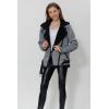imageBellivera Women Wool Like Fuzzy Faux Fur Jacket Spring and Winter Fashion Suede Fleece Lapel Coat with Leather BuckleGrey