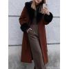 imageBellivera Womens Fall Winter Coat Elegant Notched Lapel Single Breasted Trench Coat with Detachable Faux Fur CollarCaramel