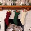 imageBellivera Christmas Stockings 6 Pack Large Size Cable Knitted Xmas Stockings 18 inch Personalized Heart Red ampamp White ampamp Green Hanging Stockings Set for Christmas Decorations 02Green and Red and White