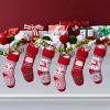 imageBellivera Christmas Stockings 6 Pack Large Size Cable Knitted Xmas Stockings 18 inch Personalized Heart Red ampamp White ampamp Green Hanging Stockings Set for Christmas Decorations 02Red