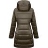 imageBellivera Women Reversible Faux Fur and Glossy Jackets WaterResistant Hooded Puffer CoatBrown Long