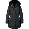 image:imageBellivera Womens Plus Size Puffer Coats Sherpalined Jacket Thicken Overcoat with HoodBlack