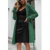 image:imageBellivera Womens Faux Suede Leather Jacket Spring and Winter Fashion Long Trench Coat Lightweight WindbreakerGreen