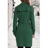 image:imageBellivera Womens Faux Suede Leather Jacket Spring and Winter Fashion Long Trench Coat Lightweight WindbreakerGreen
