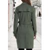 image:imageBellivera Womens Faux Suede Leather Jacket Spring and Winter Fashion Long Trench Coat Lightweight WindbreakerGrey