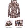 image:imageBellivera Women Reversible Lightweight Jacket Casual Windbreaker Outerwear Waterproof Outdoor Printed RaincoatBrown