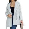 image:imageBellivera Womens Fall Winter Coat Elegant Notched Lapel Single Breasted Trench Coat with Detachable Faux Fur CollarBeige Coat