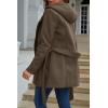 image:imageBellivera Womens Fall Winter Coat Elegant Notched Lapel Single Breasted Trench Coat with Detachable Faux Fur CollarCamel Coat