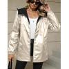 image:imageBellivera Womens Lightweight Coat Windbreaker Zip Up Long Sleeve Jacket Outdoor Raincoat with HoodGold Windbreaker