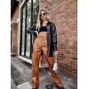image:imageBellivera Womens Oversized Faux Leather Jackets Retro Zip Up Casual Bomber and Biker Jackets for Spring FallBlack Biker Coat