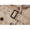 image:imageBellivera Women Faux Leather Winter Trendy Puffer Jacket Waterresistant Thicken Bubble Coat with Fur Collar and BeltBeige Coat With Collar