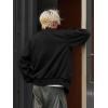 image:imageBellivera Mens Oversized Faux Suede Bomber Jacket ZipUp Casual Streetwear Lightweight Outerwear for Spring FallBlack