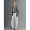 image:imageBellivera Womens Faux Leather Jacket 2026 Spring Oversized Bomber Biker Coat Vintage Casual LookGrey Faux Leather Coat