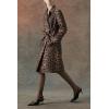 image:imageBellivera Womens Faux Suede Leather Jacket Spring and Winter Fashion Long Trench Coat Lightweight WindbreakerLeopard