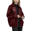 Wine Oversized Coat