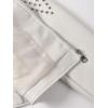image:imageBellivera Womens Faux Leather Moto Jacket Studded Rivet Casual Short Slim Biker Punk CoatStand Collar White