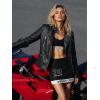 image:imageBellivera Womens Faux Leather Casual Jacket 2026 Spring Trendy Motorcycle Outfits Lightweight Classic CoatBlack Casual Top