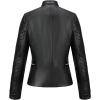 image:imageBellivera Womens Faux Leather Casual Jacket 2026 Spring Trendy Motorcycle Outfits Lightweight Classic CoatBlack Casual Top