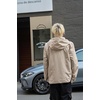 image:imageBellivera Mens Windproof Waterresistant Hooded Lightweight Jacket Relaxed Fit ZipUp Casual Streetwear for Spring and FallBeige Hooded
