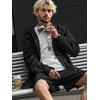 image:imageBellivera Mens Windproof Waterresistant Hooded Lightweight Jacket Relaxed Fit ZipUp Casual Streetwear for Spring and FallBlack Hooded