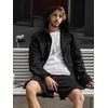 image:imageBellivera Mens Windproof Waterresistant Hooded Lightweight Jacket Relaxed Fit ZipUp Casual Streetwear for Spring and FallBlack Hooded
