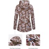 image:imageBellivera Women Reversible Lightweight Hooded Jacket Casual Windbreaker Water Resistant Outdoor Printed OuterwearBrown