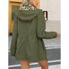image:imageBellivera Women Reversible Lightweight Hooded Jacket Casual Windbreaker Water Resistant Outdoor Printed OuterwearGreen